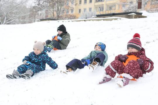 První sníh - článek v novinách Blesk 1