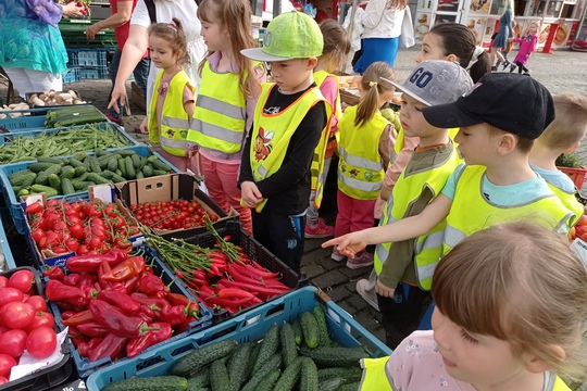 Návštěva farmářských trhů ve městě 1