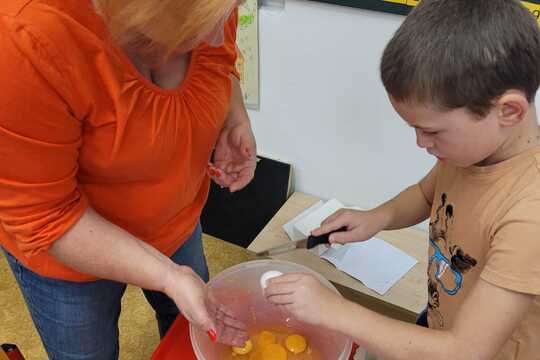 Halloweenské vaření a pečení v 1. a 2. ročníku 1