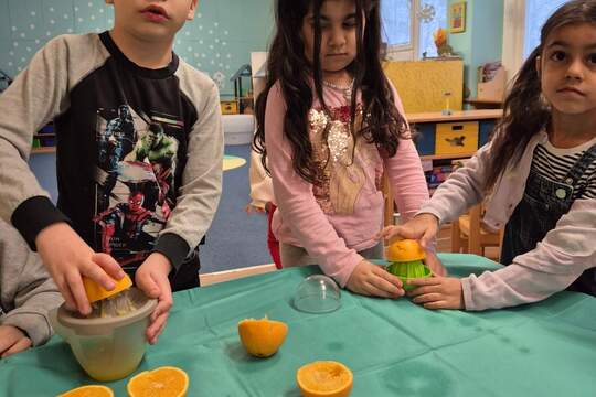 Džus a krmítka z čerstvých pomerančů 1