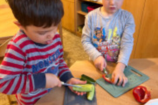 Děti si samy připravují zdravé svačinky 1