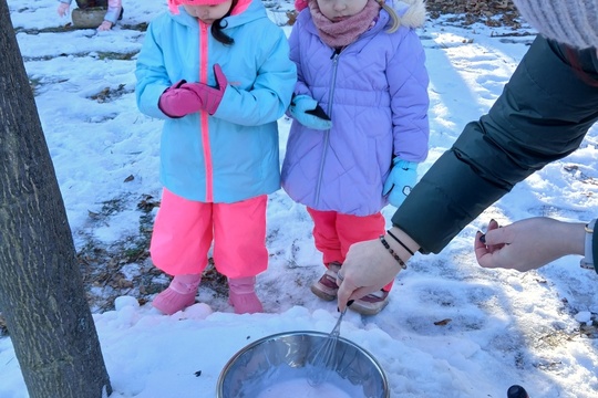 Zmrzlina "vařená" na sněhu 1