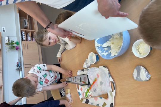 Pomazánky z rukou dětí 1