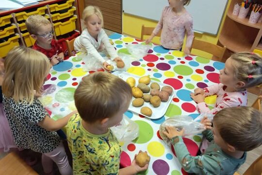 Pečené brambory v zahradní peci Pečené brambory v zahradní peci 1