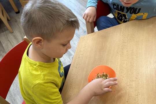 Berušky z MŠ Kollárova-Klíčky na Velikonoční jarmark 1