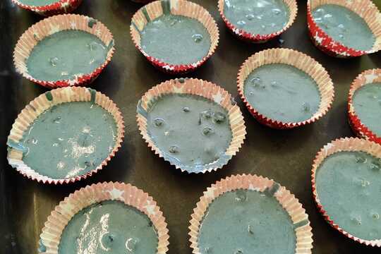 Rostlinné borůvkové muffinky ze špaldové mouky 1