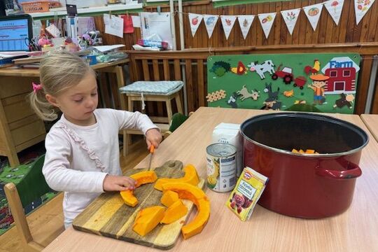 Vaříme kompot z Dýně - Sovičky 1