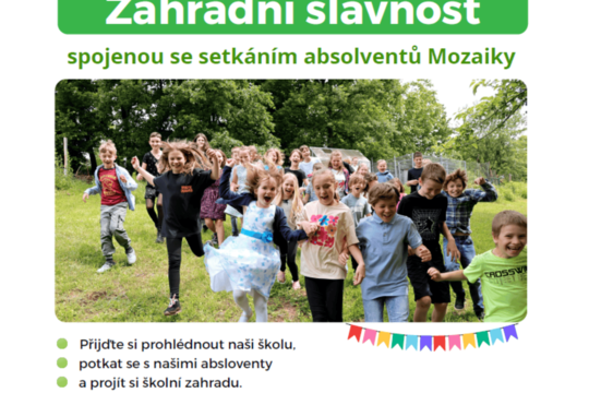 Pozvánka na zahradní slavnost 1