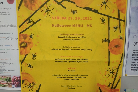 Helloweenský den ve školce v Hradci 1