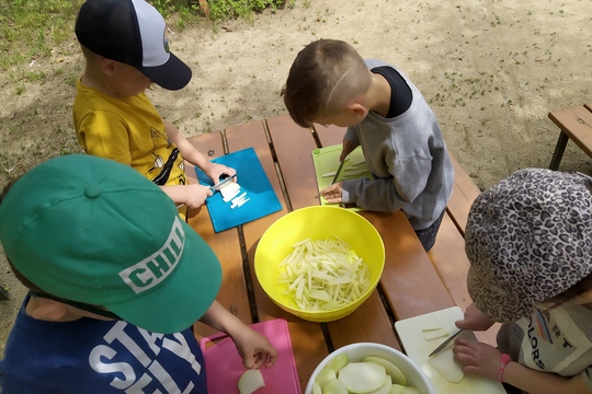 Restovaná kedlubna z "naší zahrádky" 1