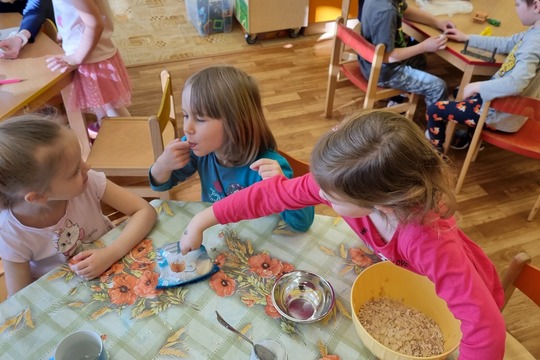 Ježečci - Granola s jablky, medem a skořicí 1