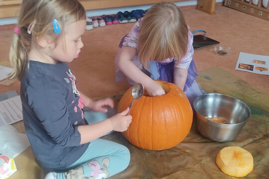 Podzimní dýňování ve školce Podzimní dýňování ve školce 1