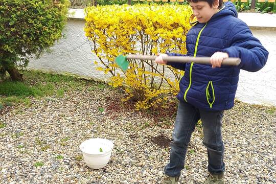 Jarní úklid zahrady 1