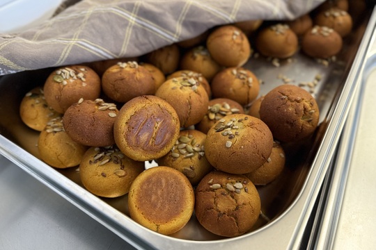 Když zdraví chutná: salát s pečenou rybou a domácí luštěninovou houstičkou Když zdraví chutná: salát s pečenou rybou a domácí luštěninovou houstičkou 1