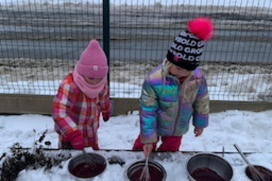 Ovocná zmrzlina ve sněhu u Ježečků Ovocná zmrzlina ve sněhu u Ježečků 1