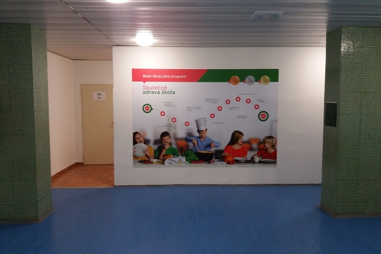 V Základní škole Tyršova Kuřim mají interaktivní plakát programu Skutečně zdravá škola 1