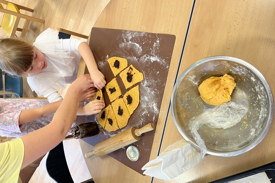 Sklízení mrkve a pečení mrkvových rohlíčků 1