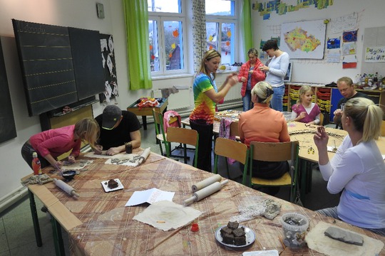 Vánoční tvoření s rodiči a ochutnávka Fazolového brownies. 1