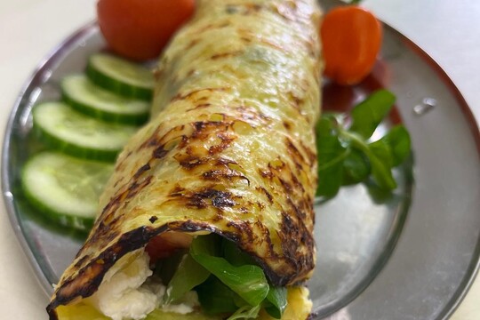 Cuketový wrap s Lučinou – dobrota z naší školní zahrádky Cuketový wrap s Lučinou – dobrota z naší školní zahrádky 1
