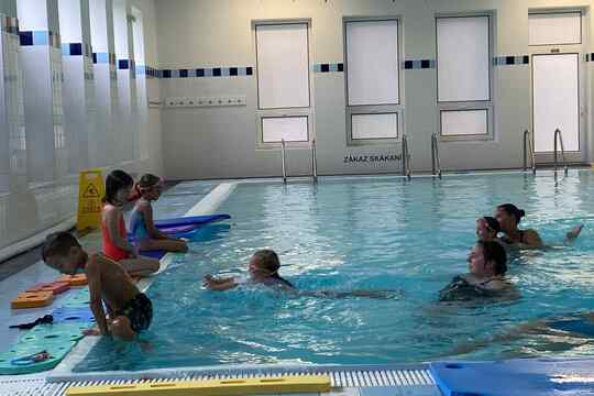 A je to tady!  – první lekce plavání 1