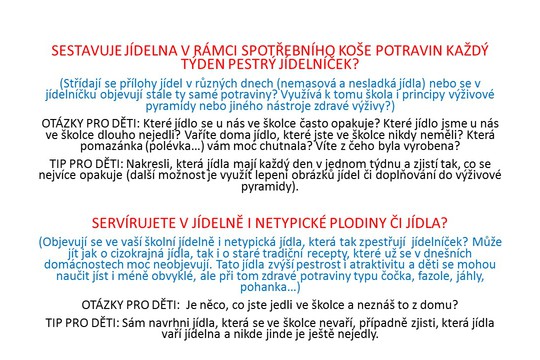 S Ekoškolkou začínáme analyzovat téma JÍDLO 1