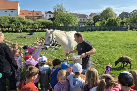 Návštěva rodinné farmy v Dobroměřicích Návštěva rodinné farmy v Dobroměřicích 1