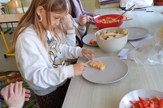 Zdravé vaření ve 3. A: Zeleninová pomazánka Zdravé vaření ve 3. A: Zeleninová pomazánka 1