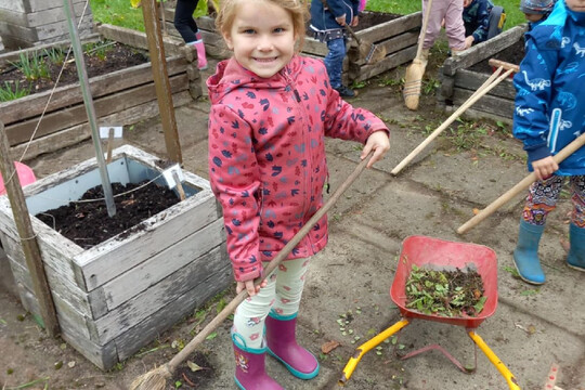 Zazimování školní zahrady 1