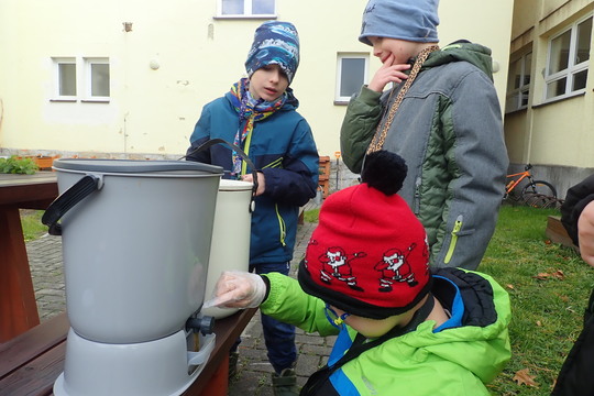 Náš první bokashi čaj  1