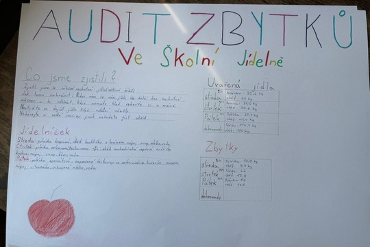 Audit zbytků ve školní jídelně 1